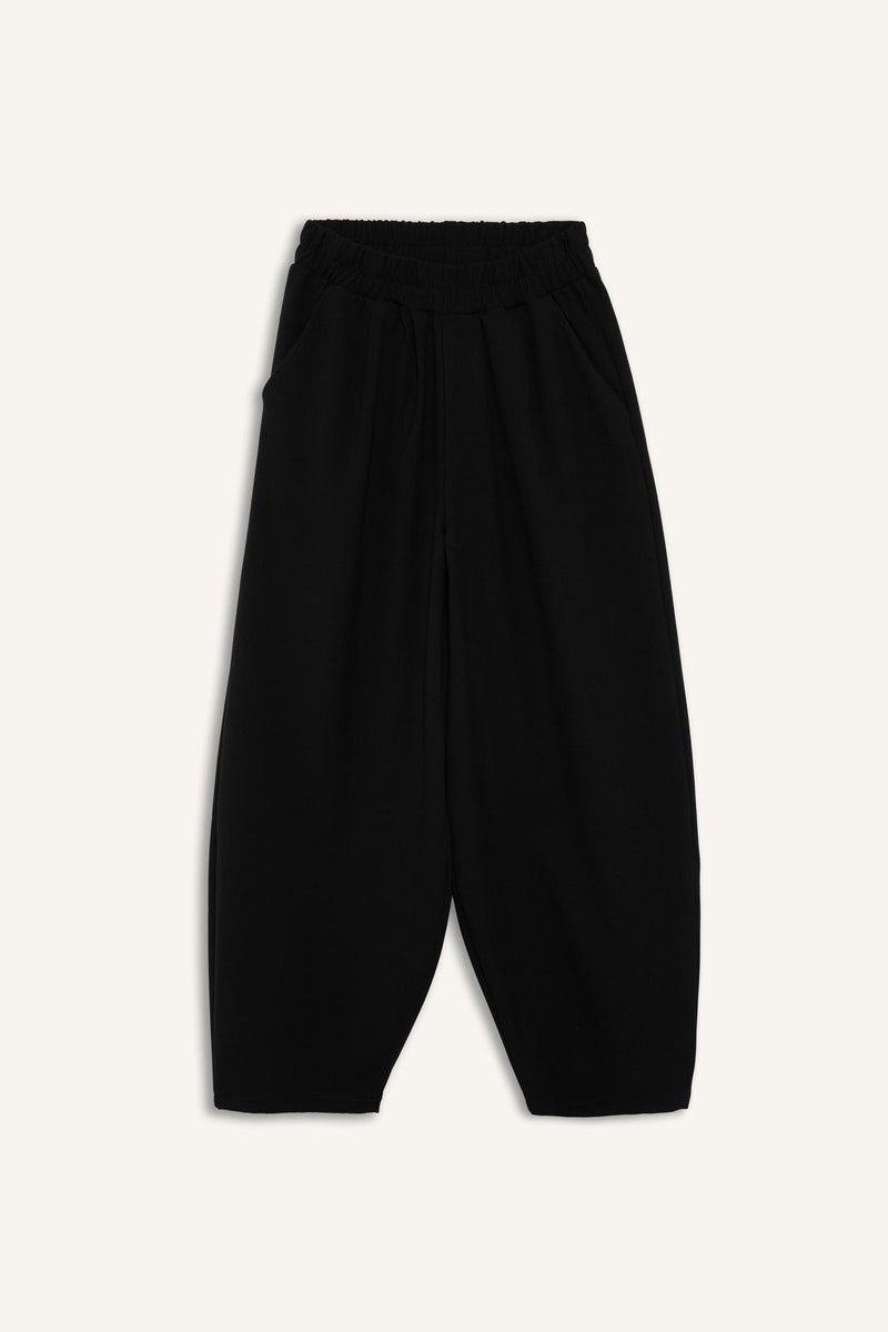 DeFacto Black Girl Girl Balloon Fit Elastic Waist Trousers Casual - Image 5